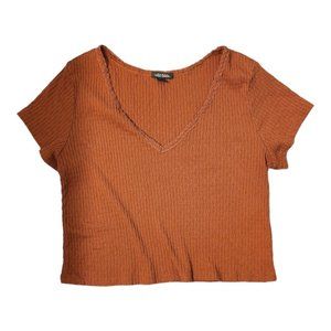 V-neck lace top by wild fable, size large.